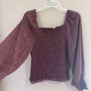 Madewell Purple Blouse Top